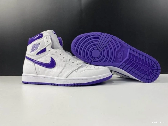 Rep Onekick CD0461-151 JORDAN COURT RETRO HIGH 1 PURPLE AIR 0523